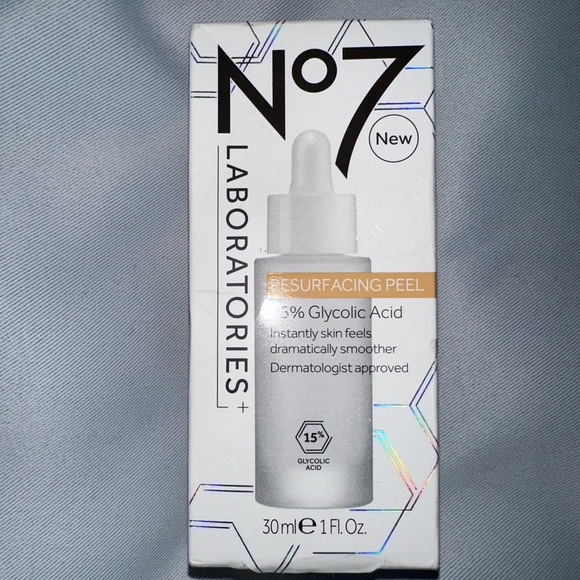 No7 Laboratories Resurfacing Peel 15% Glycolic Acid - 1 fl oz. New in Box - Picture 2 of 4